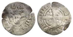 Ireland. Edward I AR Halfpenny.