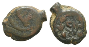 Judaea. Hasmoneans, Mattathias Antigonos (Mattatayah) AE Prutah.