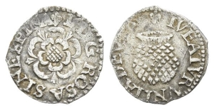 England. Stuart, James I AR Penny.