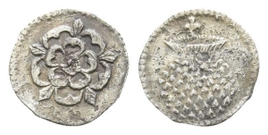 England. Stuart, James I AR Halfpenny.