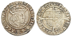 England. Tudor, Henry VIII AR Groat.