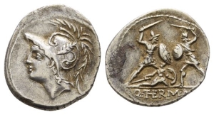 Q. Minucius Thermus M. f. AR Denarius.