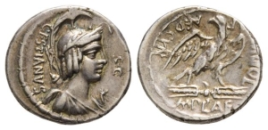 M. Plaetorius M. f. Cestianus AR Denarius.