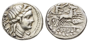 C. Allius Bala AR Denarius.