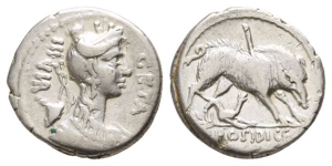C. Hosidius C. f. Geta AR Denarius.