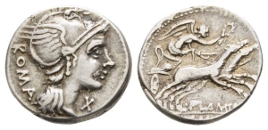 L. Flaminius Chilo AR Denarius.