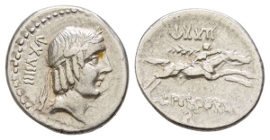 L. Calpurnius Piso Frugi AR Denarius.