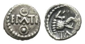 Celtic Britannia. Atrebates and Regni, Epaticcus AR Minim.