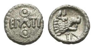 Celtic Britannia. Atrebates and Regni, Epaticcus AR Minim.