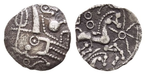 Celtic Northeast Gaul. Ambiani AR Fraction.