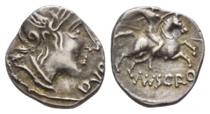 Celtic Southern Gaul. Allobroges AR Quinarius.