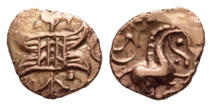 Celtic Britannia. Iceni AV Quarter Stater.