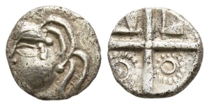 Celtic Southwest Gaul. Petrocorii AR Drachm.