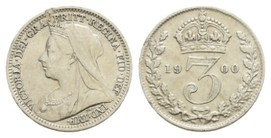 Great Britain. Hanover, Victoria AR Maundy Threepence.