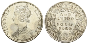India, British Colonial, Victoria AR Rupee.