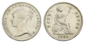 Great Britain. Hanover, Victoria AR Fourpence.