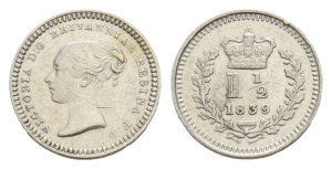 Great Britain. Hanover, Victoria AR Threehalfpence.