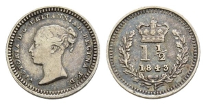 Great Britain. Hanover, Victoria AR Threehalfpence.