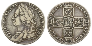 Great Britain. Hanover, George II AR Shilling.