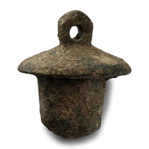 Roman Bronze Acorn Plumb Bob Pendant