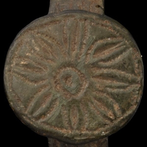 Medieval Bronze Ring with Flower