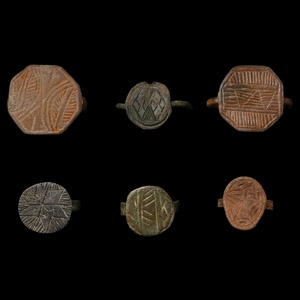 Post Medieval Bronze Ring Group