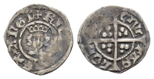 England. Plantagenet, Richard II AR Halfpenny.