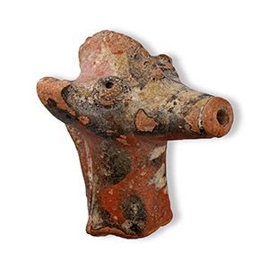 Western Asiatic Terracotta Beast Head