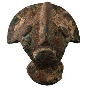 Elamite Bronze Head Mount