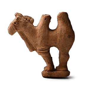 Bactrian Terracotta Camel Figurine