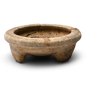 Parthian Shallow Terracotta Tripod Dish