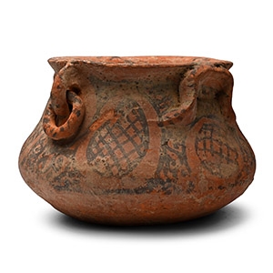 Indus Valley Painted Terracotta Bowl with Rings