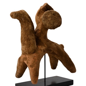 Archaic Greek Mounted Terracotta Warrior
