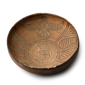 Indus Valley Mehrgarh Terracotta Bowl with Eagle and Gryphon