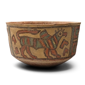 Indus Valley Mehrgarh Terracotta Vessel with Animals