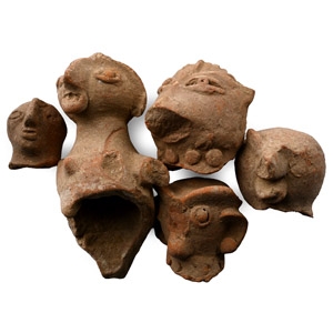 Indus Valley Terracotta Idol Head Collection