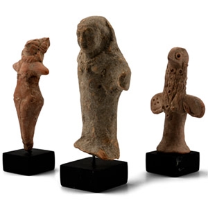Western Asiatic Terracotta Votive Idol Group