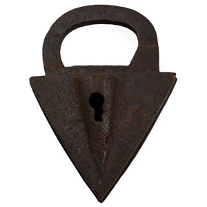 Post Medieval Thames Iron Triangular Padlock