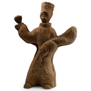Chinese Northern Wei Terracotta Standing Figure