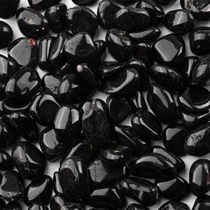 Polished Black Tourmaline Mineral Specimens