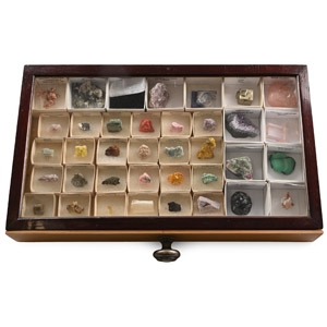 Tray of Mineral Specimens