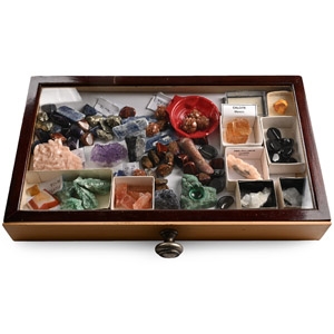 Tray of Mineral Specimens