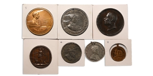 Group of Seven [7] Commemorative Medals.