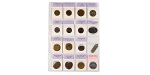 Group of Sixteen [16] Miscellaneous Tokens.