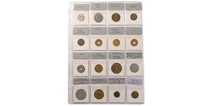 Group of Sixteen [16] Miscellaneous Tokens.