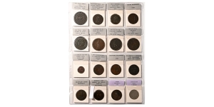 Group of Sixteen [16] Miscellaneous Tokens.