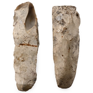 Stone Age South Downs Flint Chisel and Fabricator