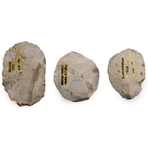 Stone Age Flint Scraper Group