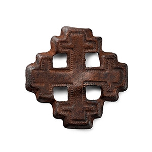 Large Medieval Bronze Knights Holy Sepulchre Badge