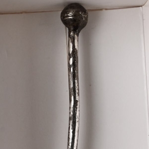 Roman Silver Pin with Bulbous Head